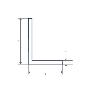 Aluminium L-Profil EN AW-6063
